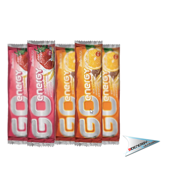 Biotech-GO ENERGY BAR (Conf. 32 barrette da 40 gr)   Orange Jelly  